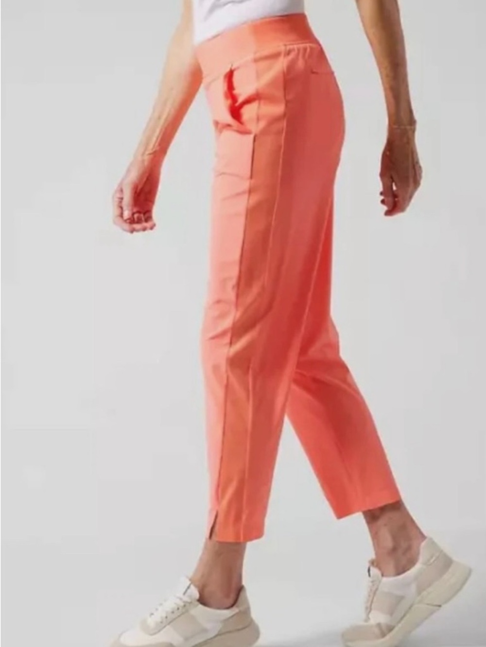 Athleta Brooklyn Ankle Pants Womens 2 Sunset Glow Orange Travel Stretch